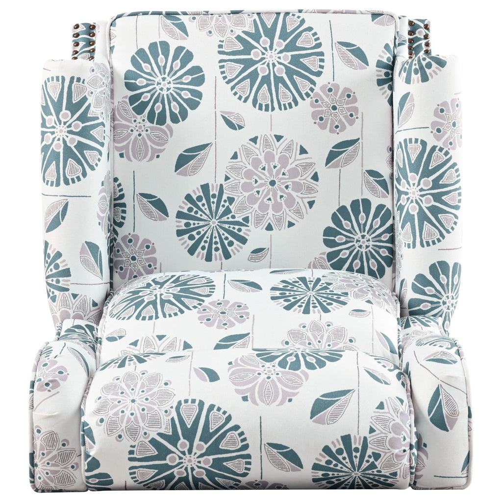 Fauteuil inclinable rembourré Barnn avec dossier à oreilles par Christopher Knight Home