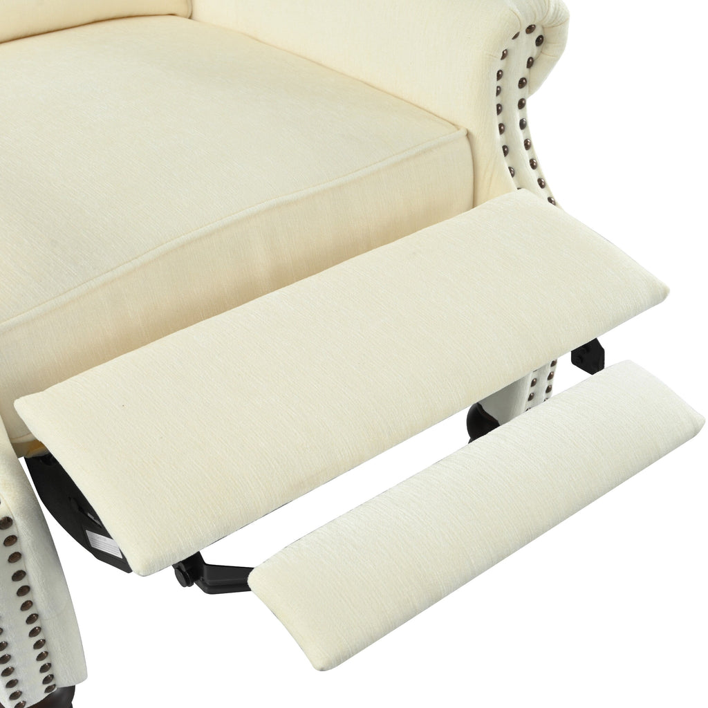 Fauteuil inclinable rembourré Barnn avec dossier à oreilles par Christopher Knight Home