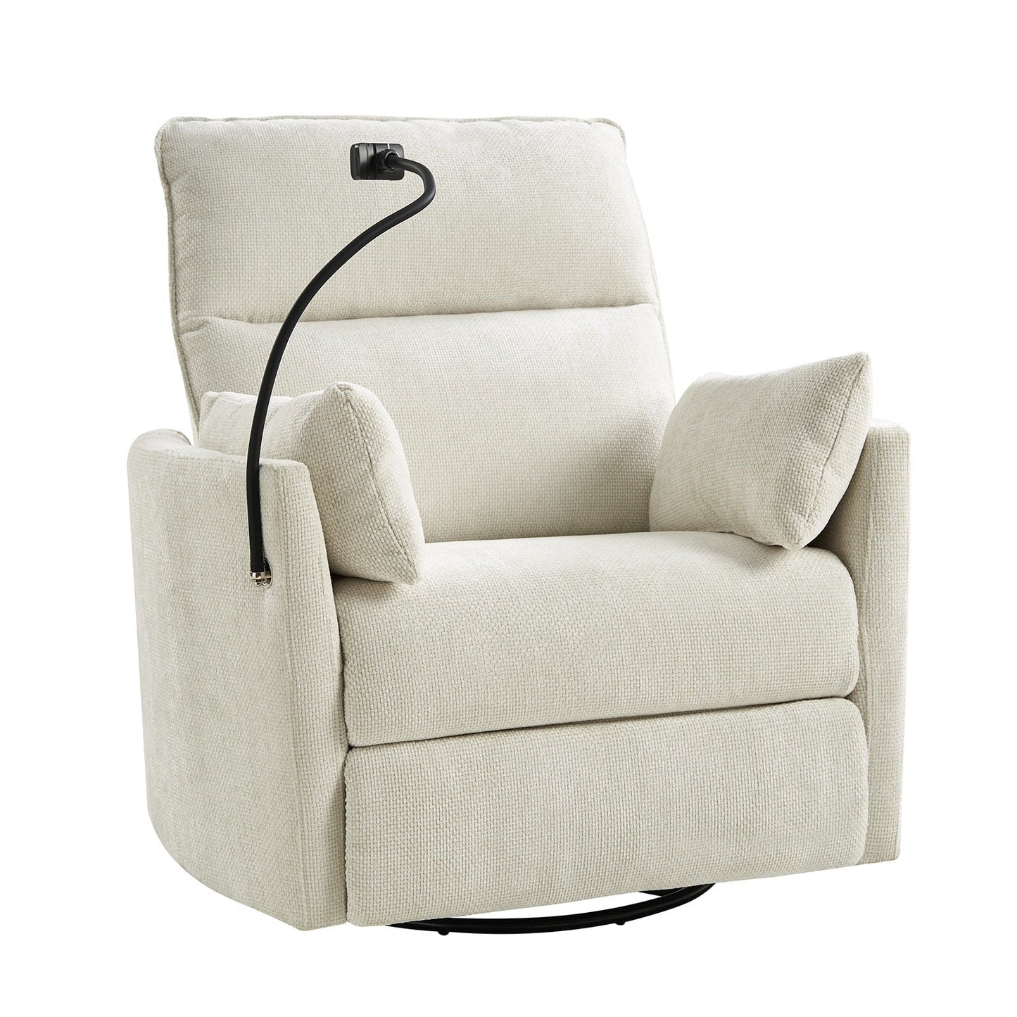Fauteuil inclinable pivotant et électrique Barry Modern 38 avec ports USB par HULALA HOME