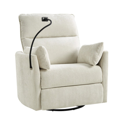 Fauteuil inclinable pivotant et électrique Barry Modern 38 avec ports USB par HULALA HOME