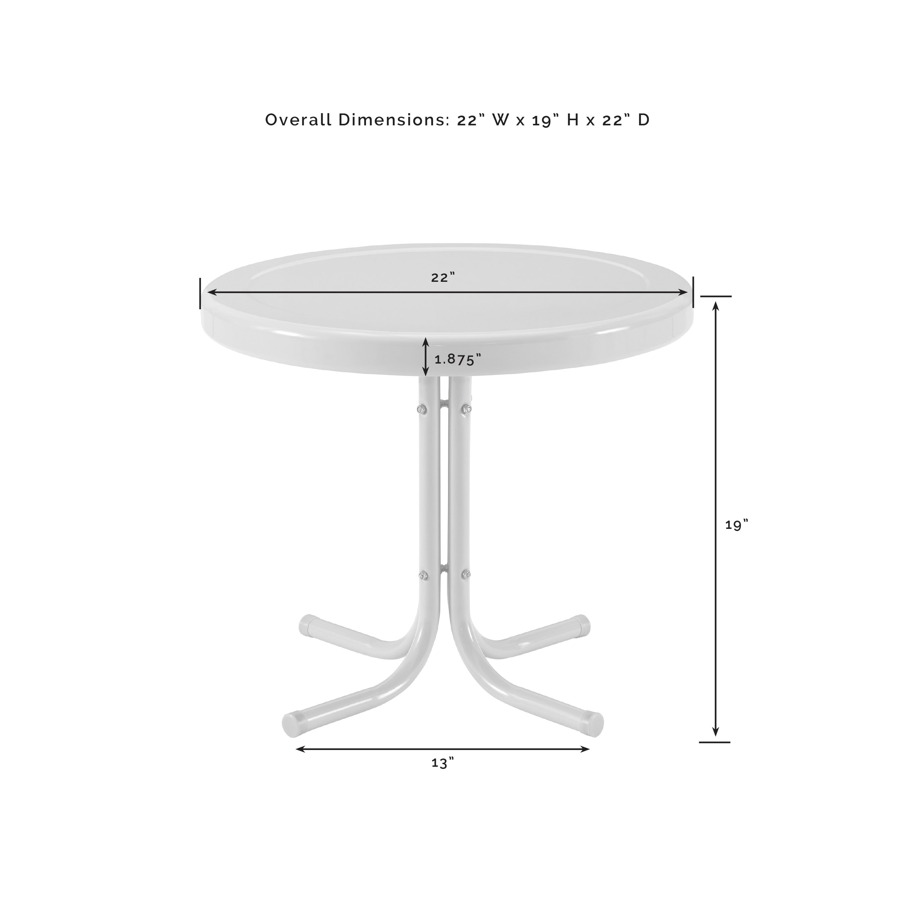 Ensemble de chaises d'extérieur Crosley Bates 3 pièces - 84 L x 22 P x 35 H