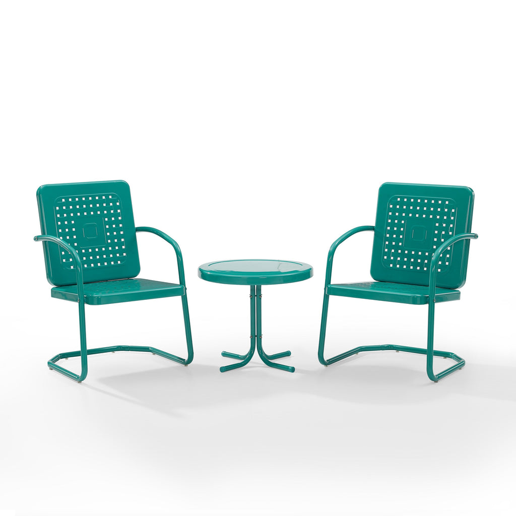 Ensemble de chaises d'extérieur Crosley Bates 3 pièces - 84 L x 22 P x 35 H