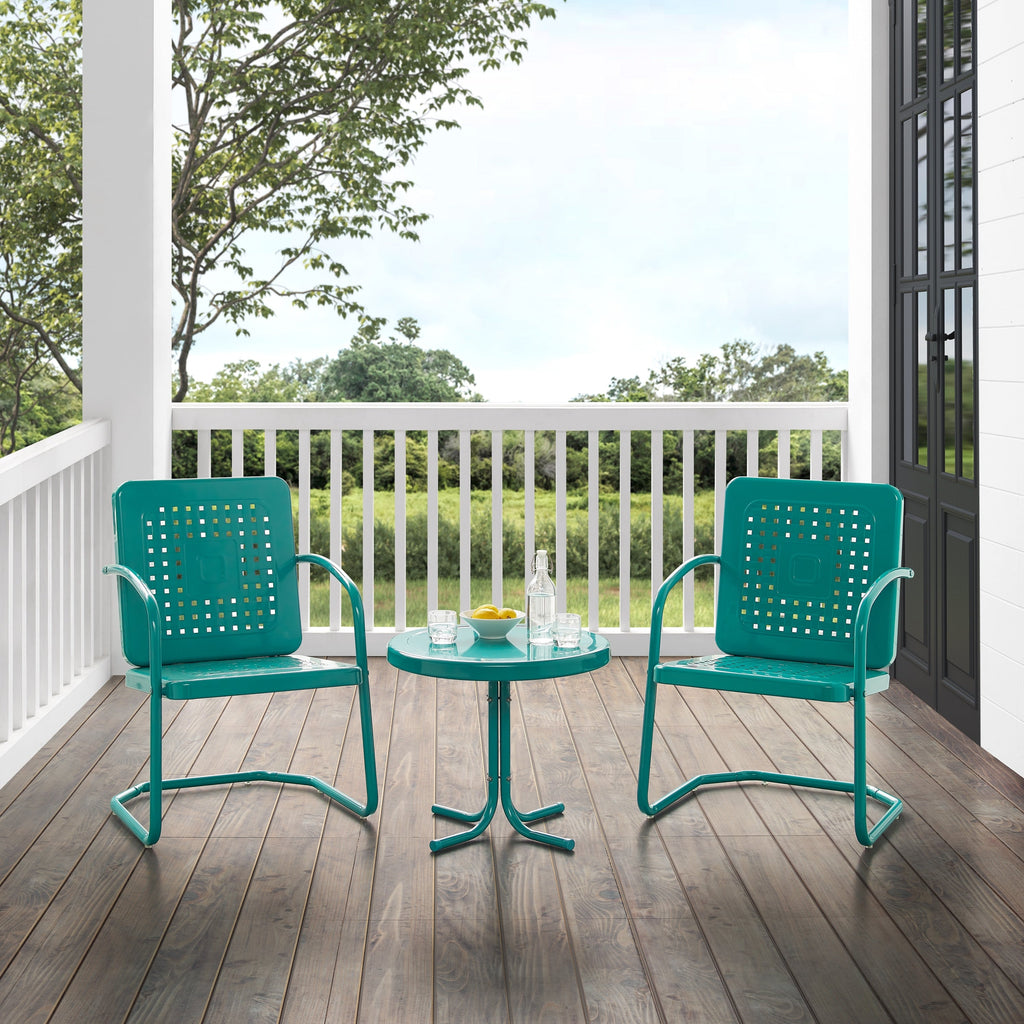 Ensemble de chaises d'extérieur Crosley Bates 3 pièces - 84 L x 22 P x 35 H