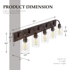 Luminaires de salle de bain - Applique murale style ferme