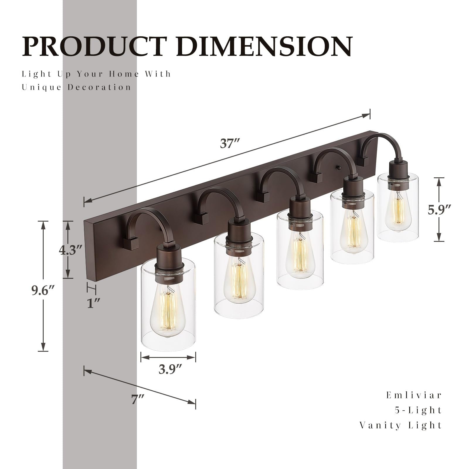 Luminaires de salle de bain - Applique murale style ferme