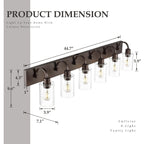 Luminaires de salle de bain - Applique murale style ferme