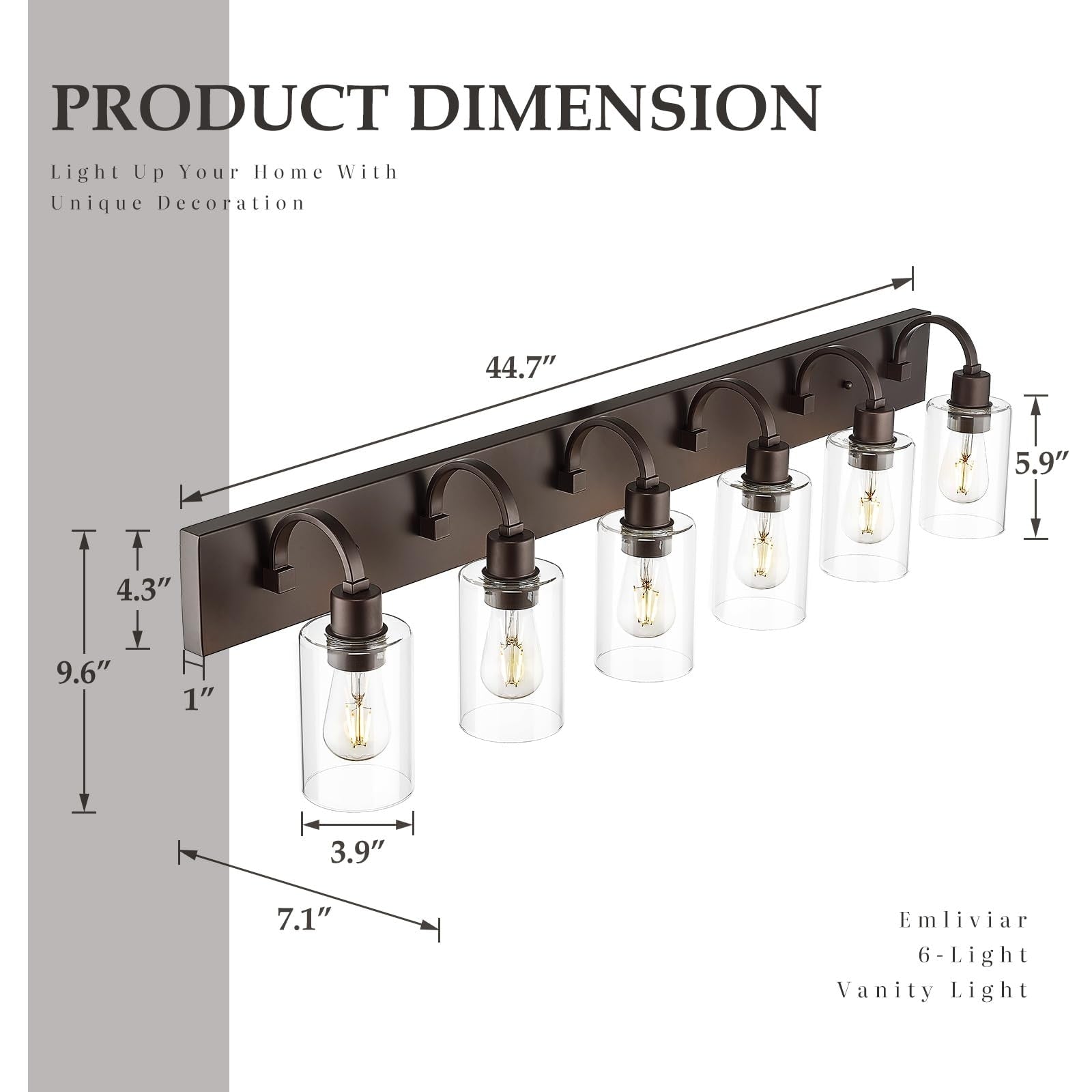Luminaires de salle de bain - Applique murale style ferme