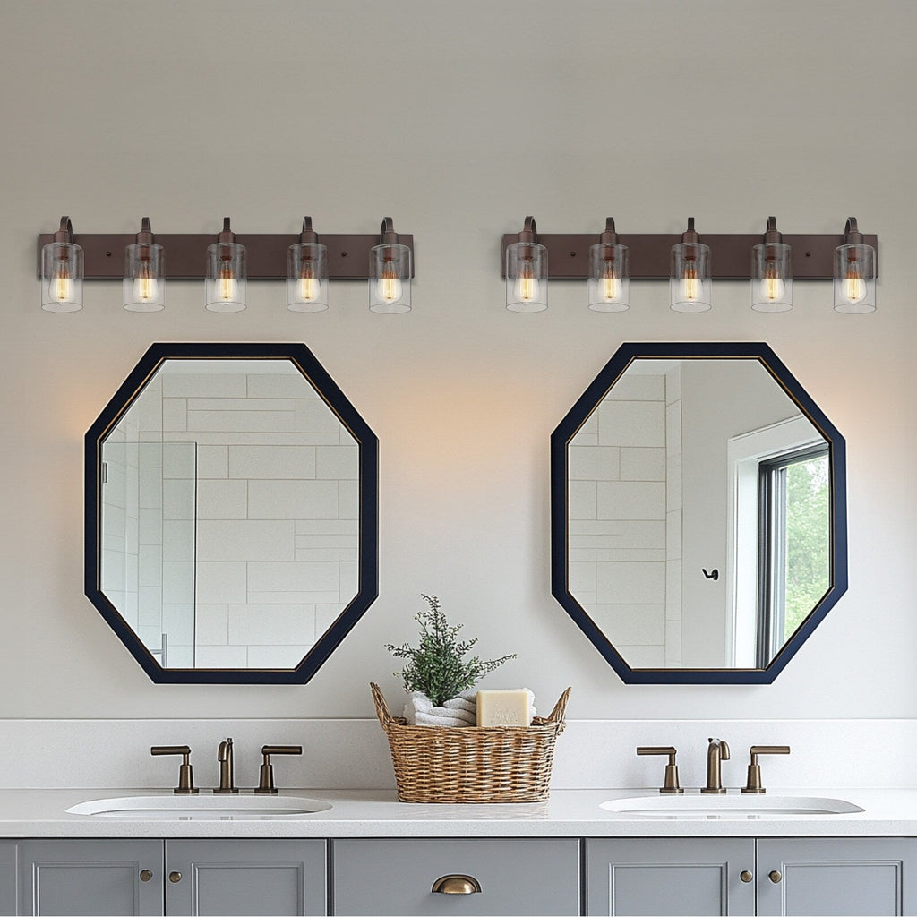 Luminaires de salle de bain - Applique murale style ferme