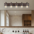 Luminaires de salle de bain - Applique murale style ferme