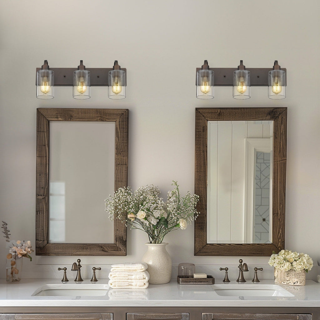 Luminaires de salle de bain - Applique murale style ferme