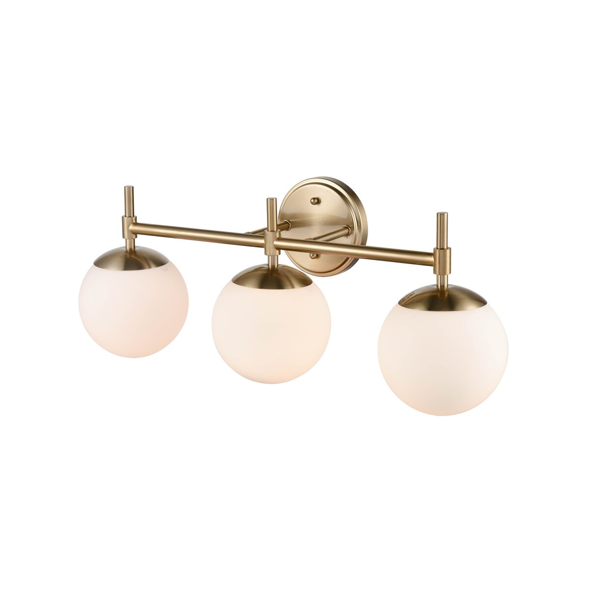Luminaire de salle de bain à 3 lampes 929 Lighting, disponible en plusieurs finitions et avec abat-jour en verre opale