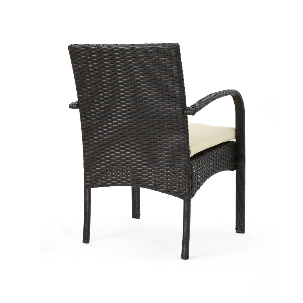 Ensemble de salle à manger d'extérieur Bavaro 7 pièces en acacia par Christopher Knight Home