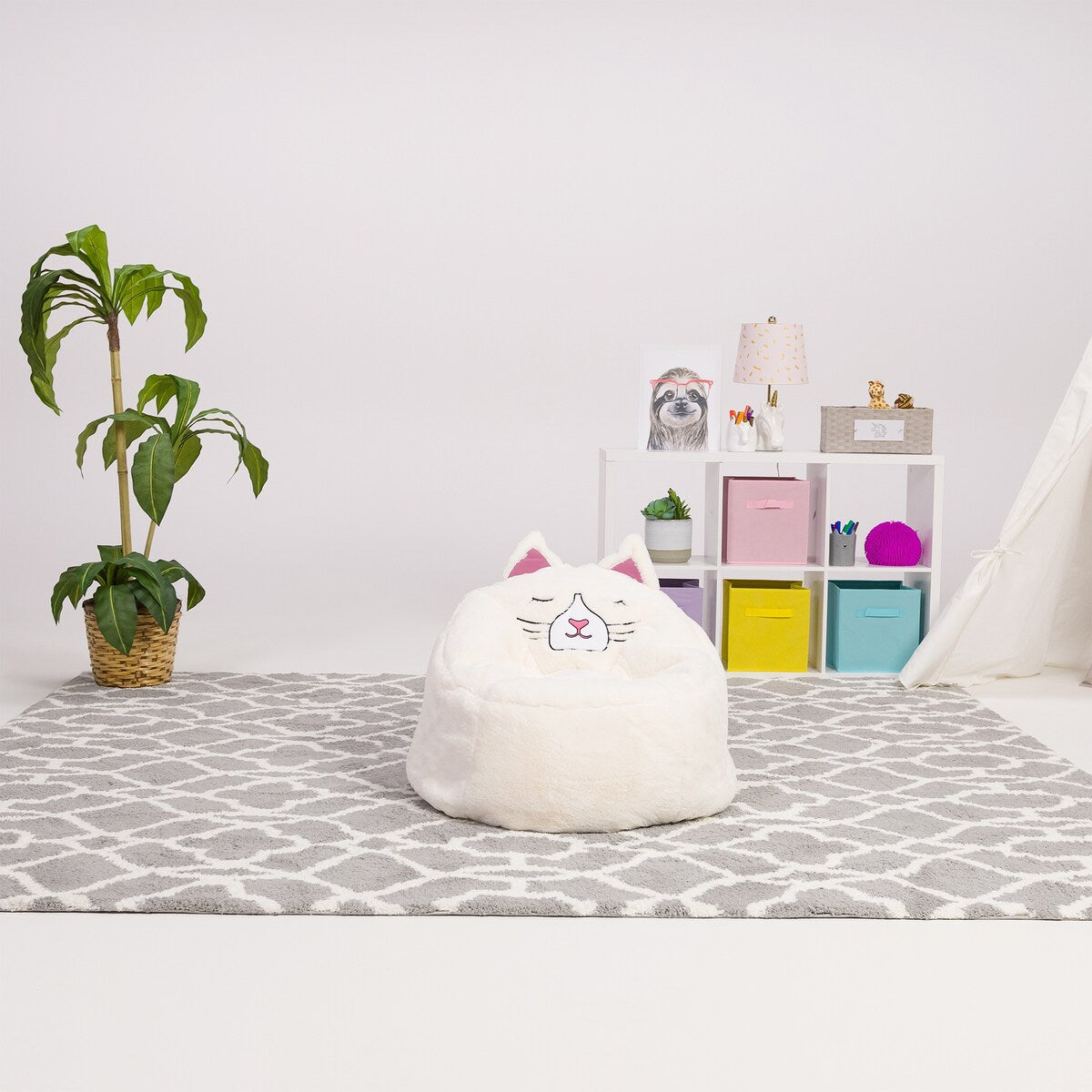 Bean Bag, Soft and Cozy Animal Bean Bag Chair - Child Proof Closure
