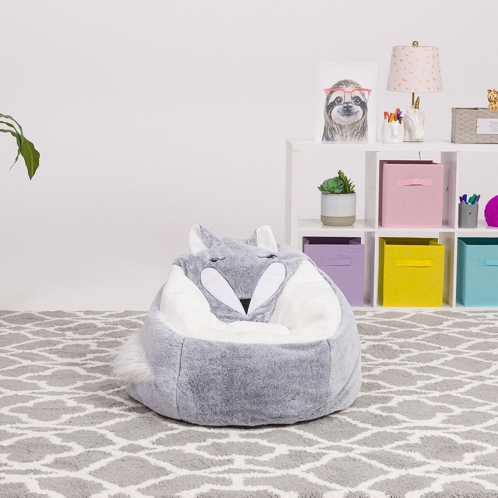 Pouf, doux et confortable, en forme d'animal - Fermeture à l'épreuve des enfants