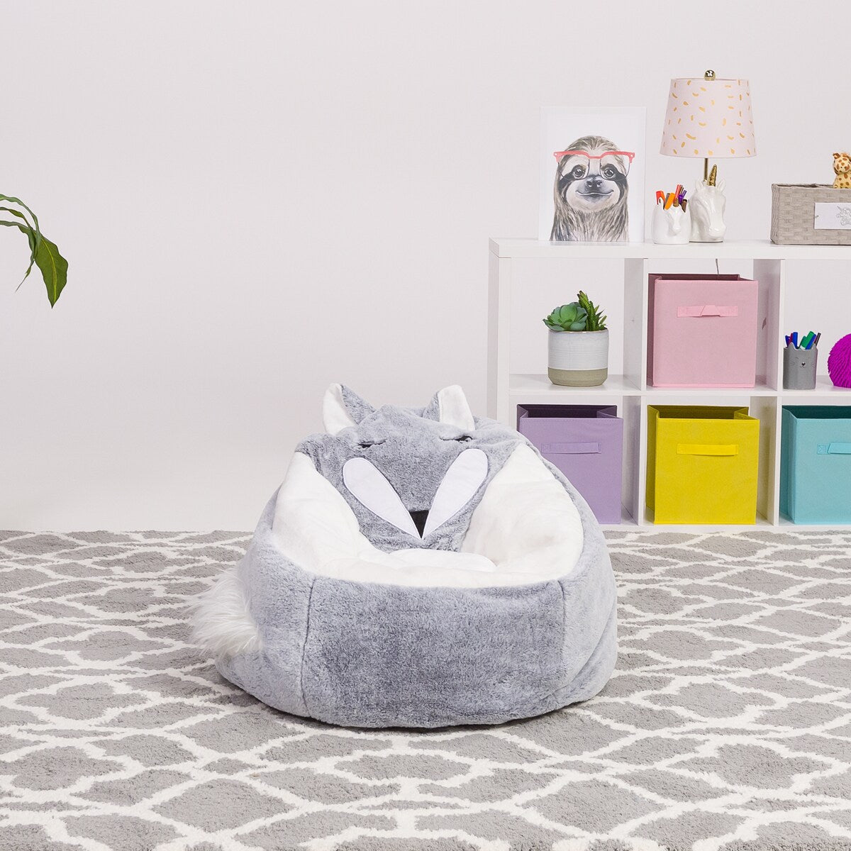 Bean Bag, Soft and Cozy Animal Bean Bag Chair - Child Proof Closure