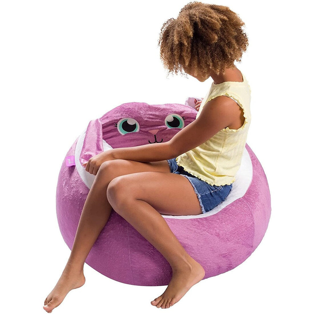Pouf, doux et confortable, en forme d'animal - Fermeture à l'épreuve des enfants