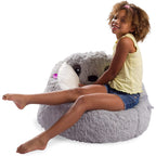 Pouf, doux et confortable, en forme d'animal - Fermeture à l'épreuve des enfants