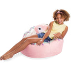 Pouf, doux et confortable, en forme d'animal - Fermeture à l'épreuve des enfants