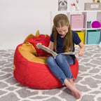 Pouf, doux et confortable, en forme d'animal - Fermeture à l'épreuve des enfants