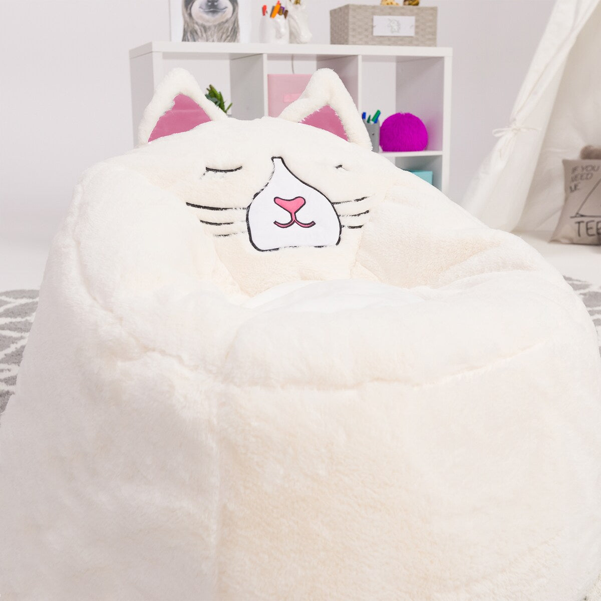 Bean Bag, Soft and Cozy Animal Bean Bag Chair - Child Proof Closure