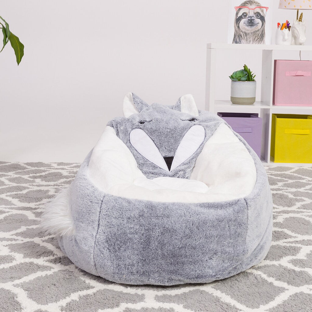Pouf, doux et confortable, en forme d'animal - Fermeture à l'épreuve des enfants
