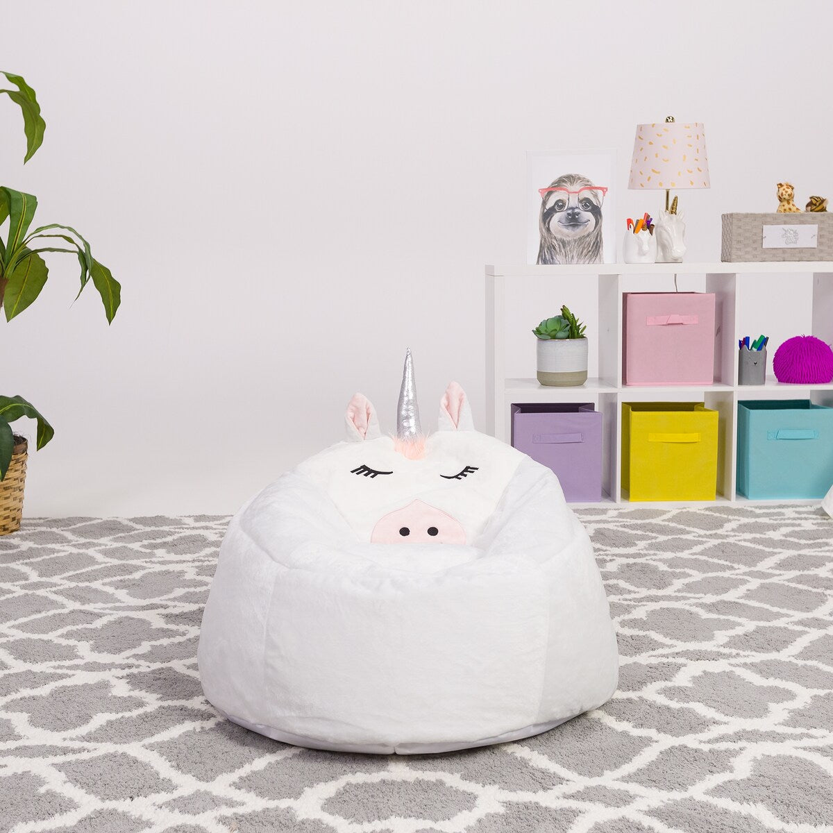 Bean Bag, Soft and Cozy Animal Bean Bag Chair - Child Proof Closure