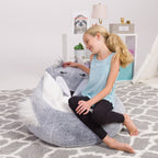 Pouf, doux et confortable, en forme d'animal - Fermeture à l'épreuve des enfants