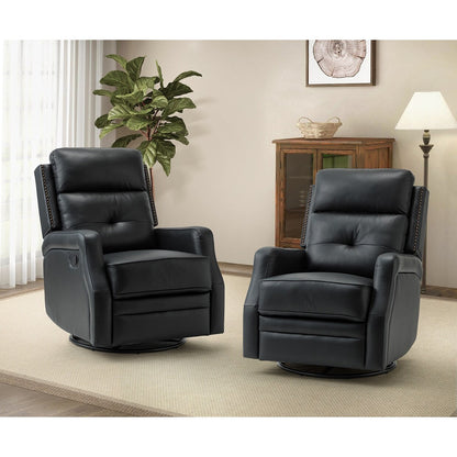 Ensemble de 2 fauteuils inclinables de salon Beatriz avec base en métal