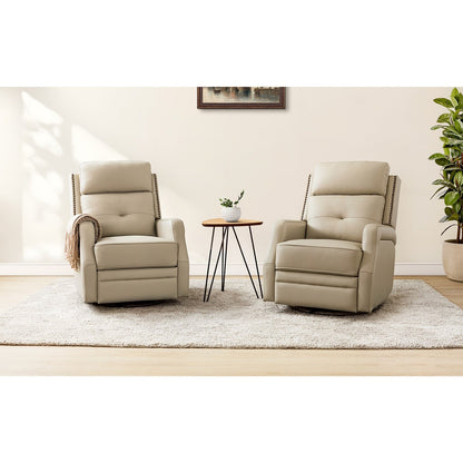 Ensemble de 2 fauteuils inclinables de salon Beatriz avec base en métal
