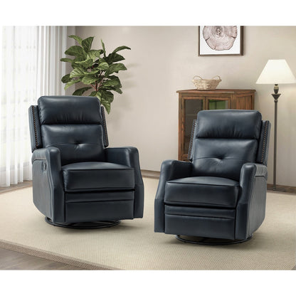Ensemble de 2 fauteuils inclinables de salon Beatriz avec base en métal