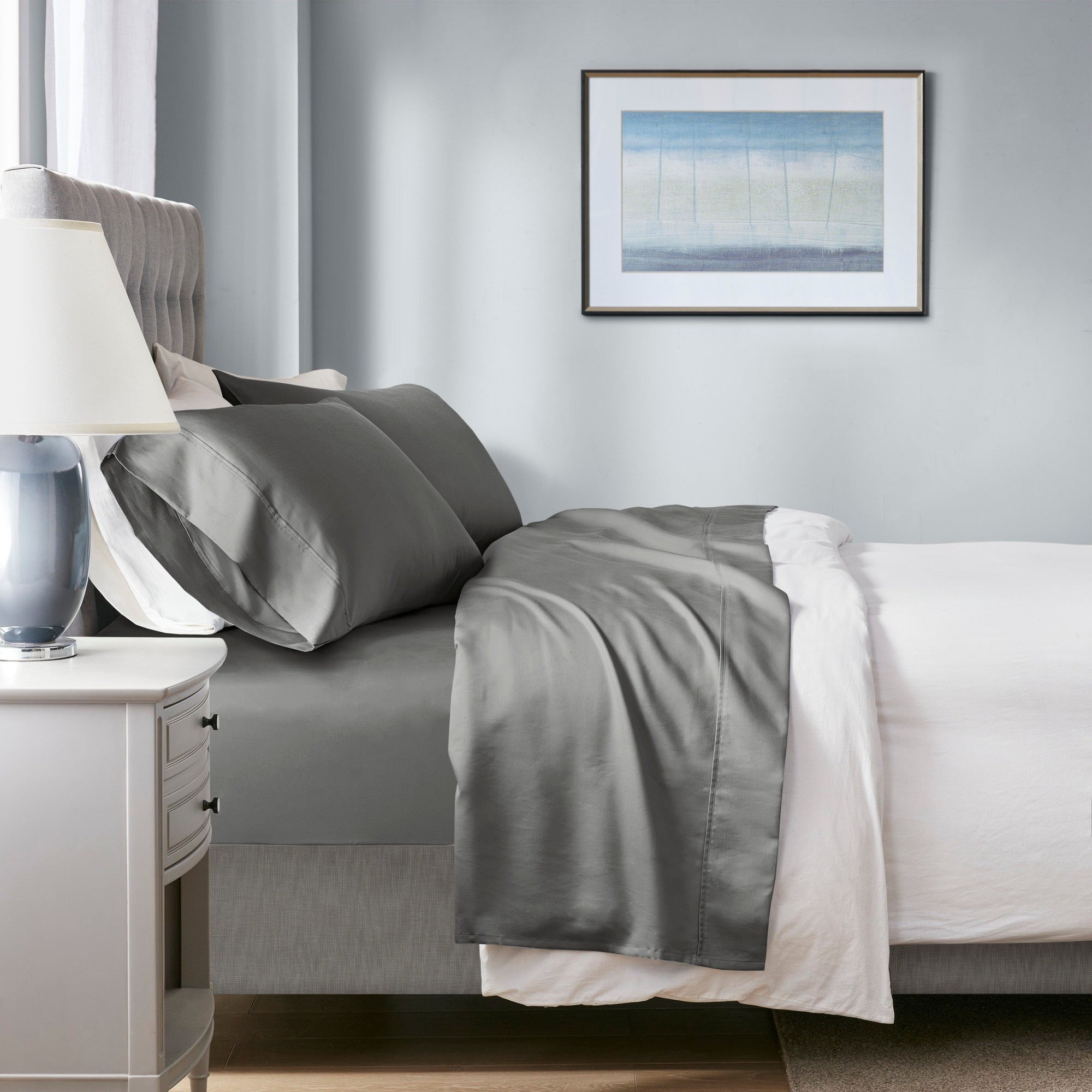 Ensemble de draps rafraîchissants Beautyrest en mélange de coton 1000 fils, 4 pièces