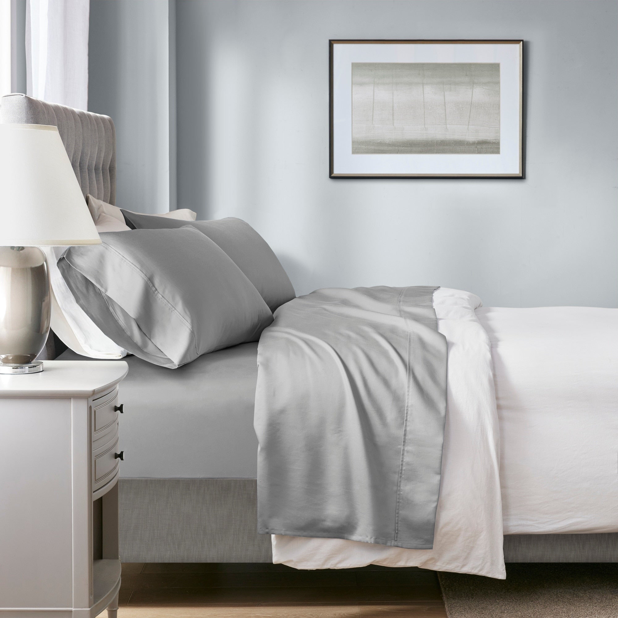 Ensemble de draps rafraîchissants Beautyrest en mélange de coton 1000 fils, 4 pièces