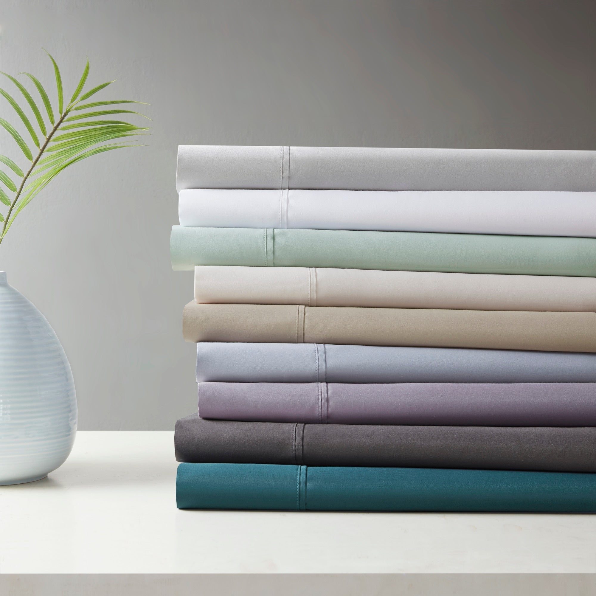 Ensemble de draps rafraîchissants en coton mélangé 600 fils Beautyrest, 4 pièces