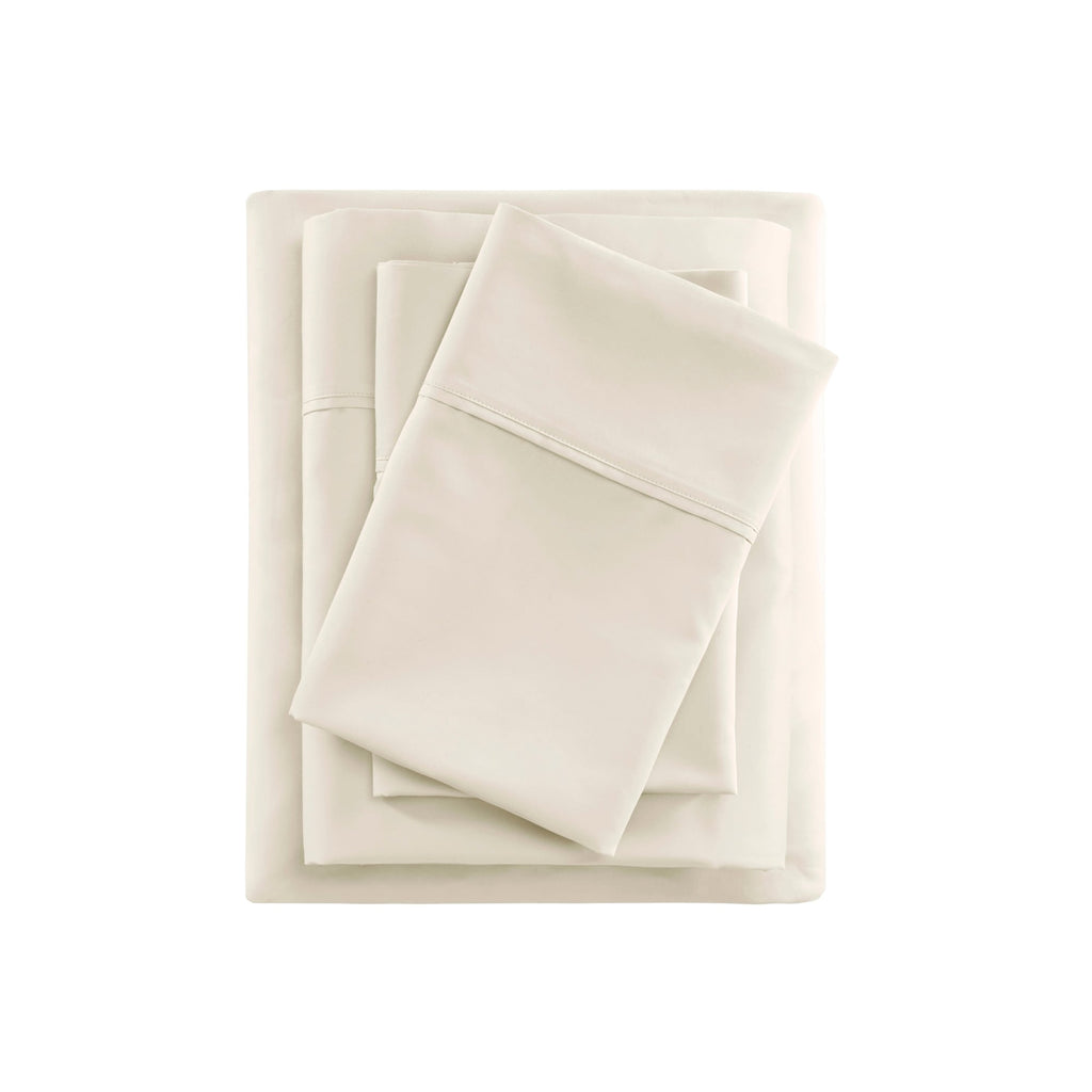 Ensemble de draps rafraîchissants en coton mélangé 600 fils Beautyrest, 4 pièces