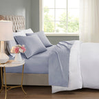 Ensemble de draps rafraîchissants en coton mélangé 600 fils Beautyrest, 4 pièces