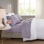 Ensemble de draps rafraîchissants en coton mélangé 600 fils Beautyrest, 4 pièces