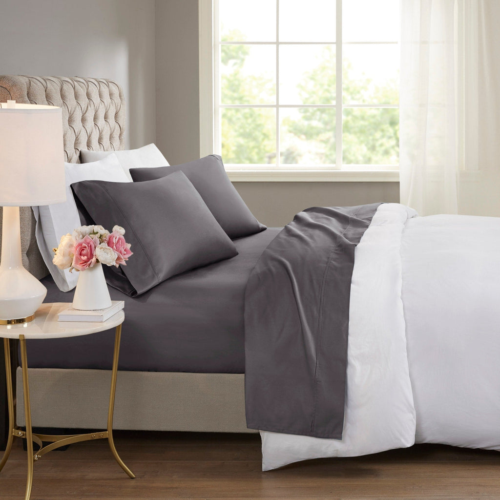 Ensemble de draps rafraîchissants en coton mélangé 600 fils Beautyrest, 4 pièces