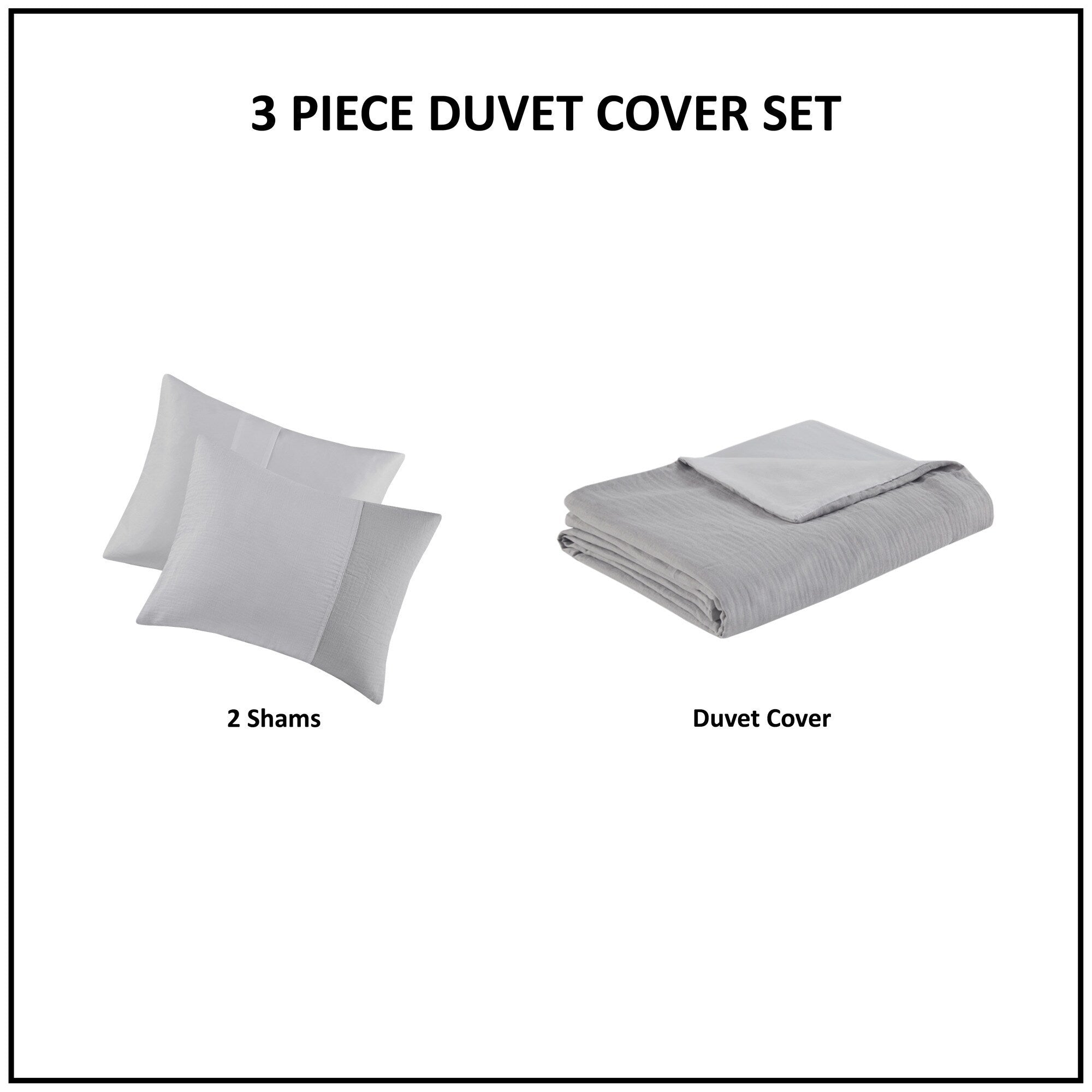 Parure de lit 3 pièces en gaze surdimensionnée Beautyrest Miro (coussin non inclus)