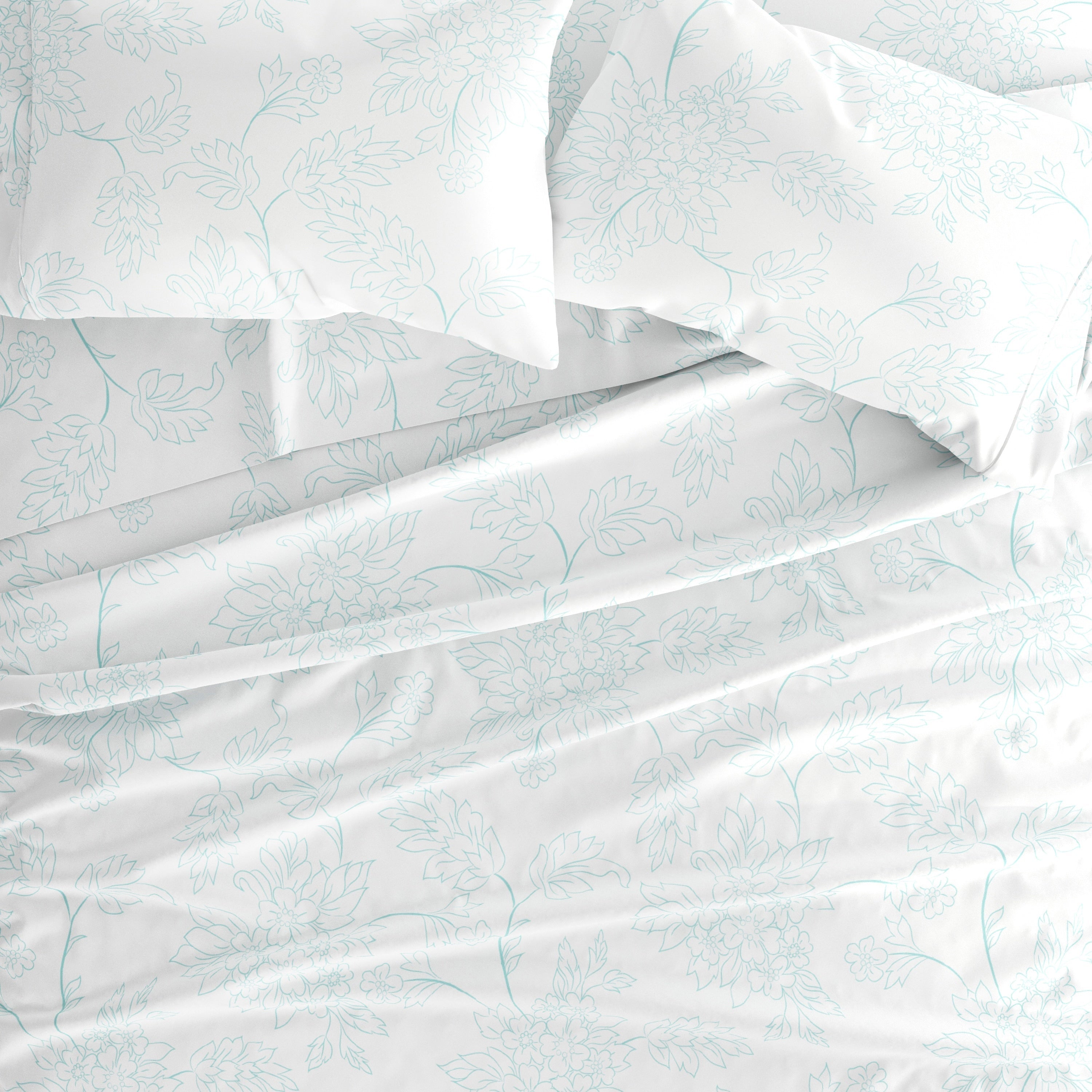 Parure de lit 4 pièces Becky Cameron à imprimé double brossé et poche profonde