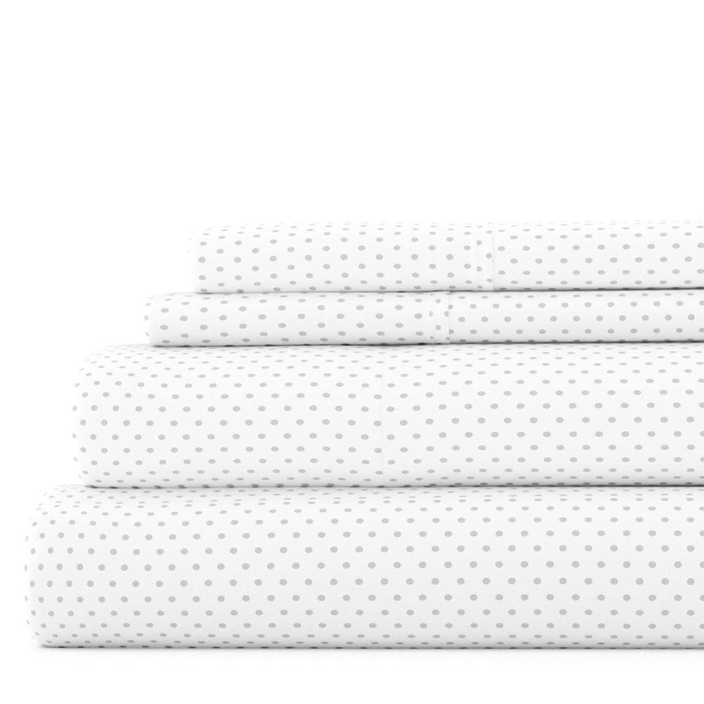 Parure de lit 4 pièces Becky Cameron à imprimé double brossé et poche profonde