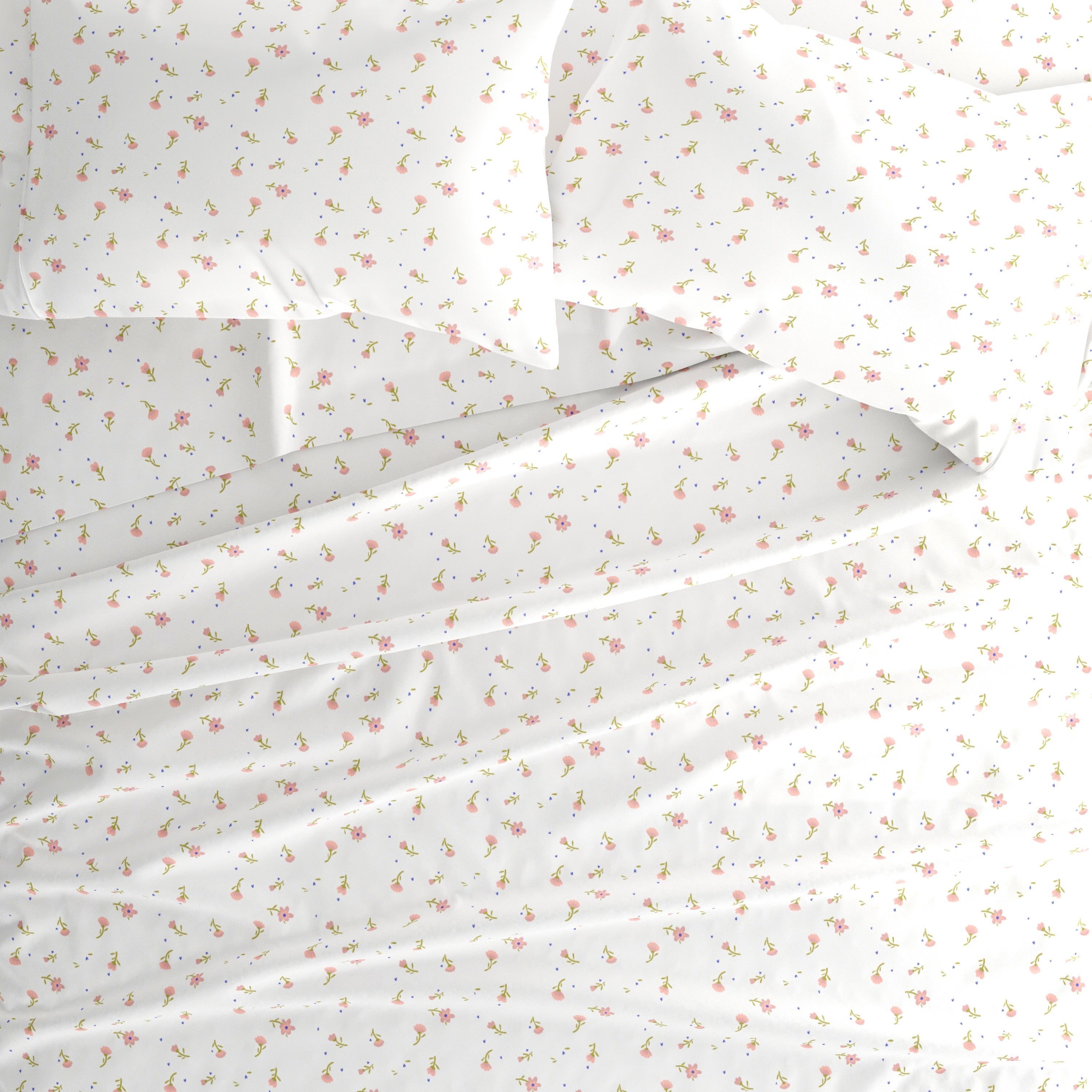 Parure de lit 4 pièces Becky Cameron à imprimé double brossé et poche profonde