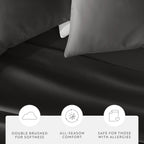 Ensemble de 2 taies d'oreiller en microfibre ultra douce Home Collection