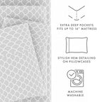 Parure de lit 4 pièces à poches profondes et ultra douce Becky Cameron