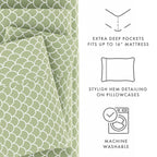 Parure de lit 4 pièces à poches profondes et ultra douce Becky Cameron
