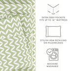 Parure de lit 4 pièces à poches profondes et ultra douce Becky Cameron