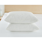 Protège-oreillers en vinyle imperméables, anti-punaises de lit et anti-allergènes – Housses d'oreiller zippées très résistantes (lot de 2)