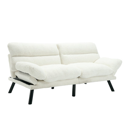 Meubles de chambre, meubles de salon, canapé avec coussin épais, canapé-lit, canapé-lit avec pieds en métal.
