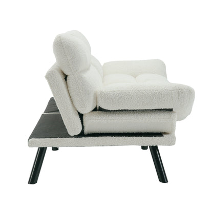 Meubles de chambre, meubles de salon, canapé avec coussin épais, canapé-lit, canapé-lit avec pieds en métal.