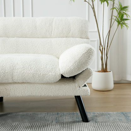 Meubles de chambre, meubles de salon, canapé avec coussin épais, canapé-lit, canapé-lit avec pieds en métal.