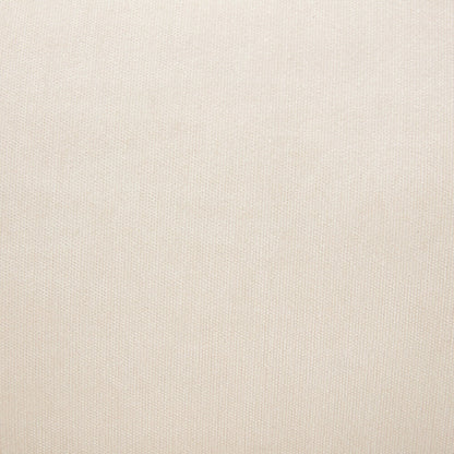 Canapé 3 places beige 119,5" en polyester avec 2 rangements et pieds en bois d'hévéa pour le salon